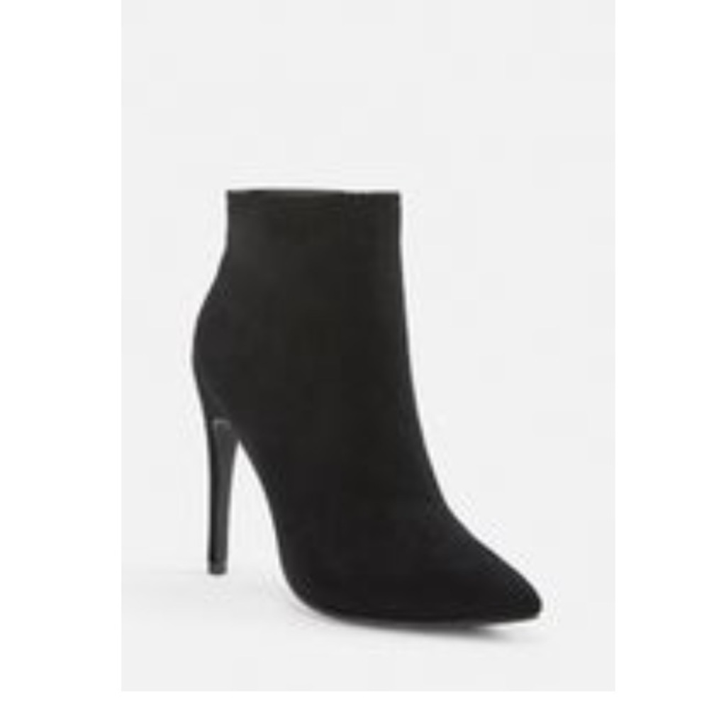 Black suede boots